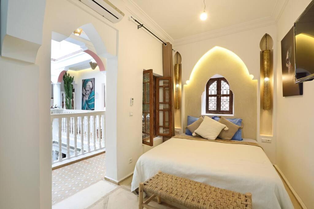 מרקש Riad El Khir En Centre Ville Rooftop Et Bassin מראה חיצוני תמונה