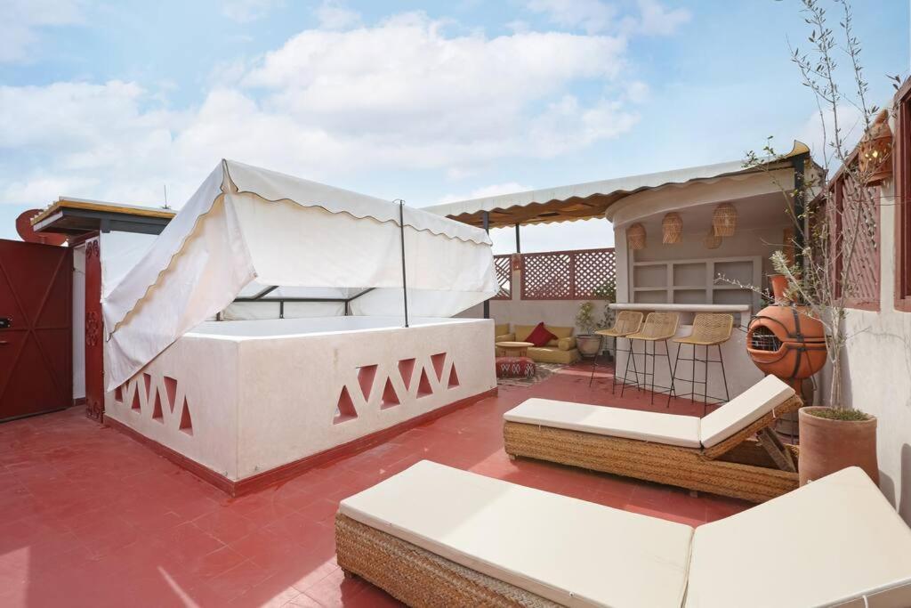 מרקש Riad El Khir En Centre Ville Rooftop Et Bassin מראה חיצוני תמונה